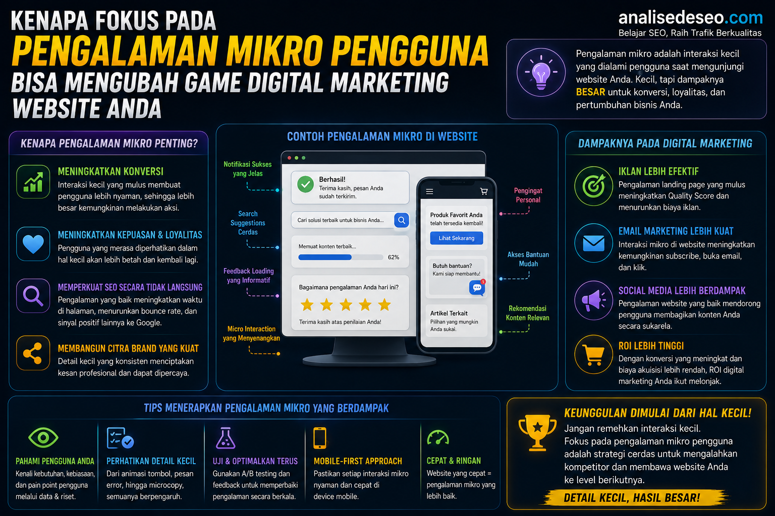 Kenapa Fokus pada Pengalaman Mikro Pengguna Bisa Mengubah Game Digital Marketing Website Anda