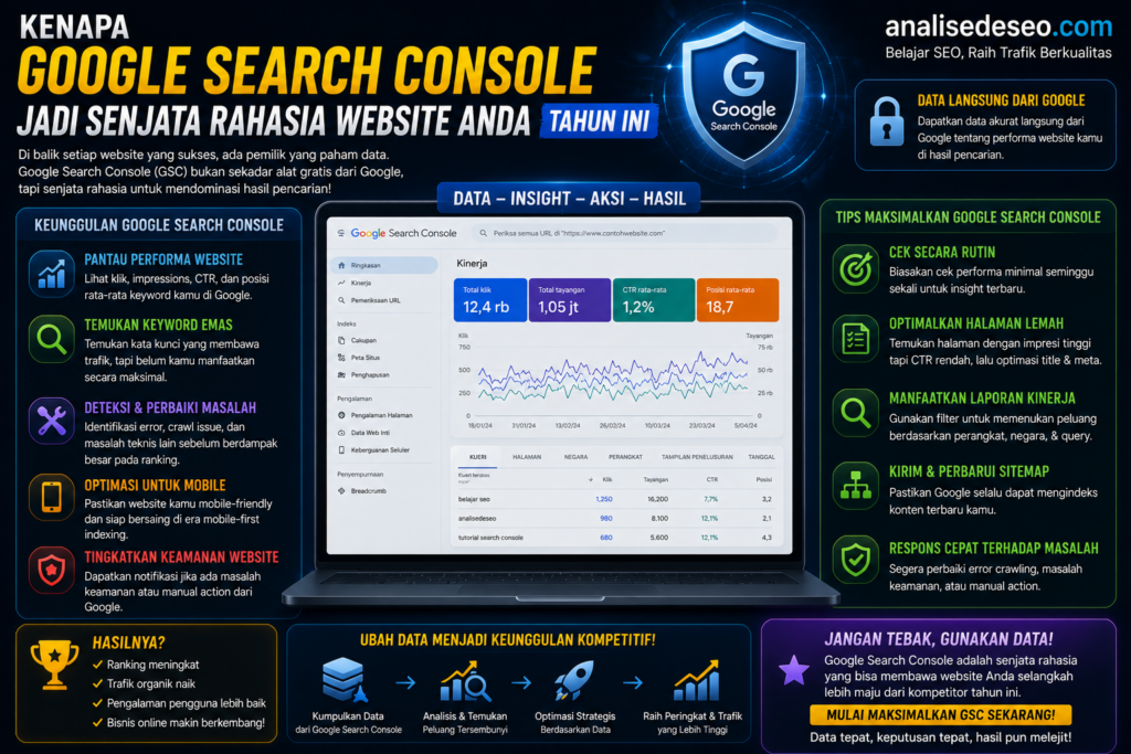 Kenapa Google Search Console Jadi Senjata Rahasia Website Anda Tahun Ini