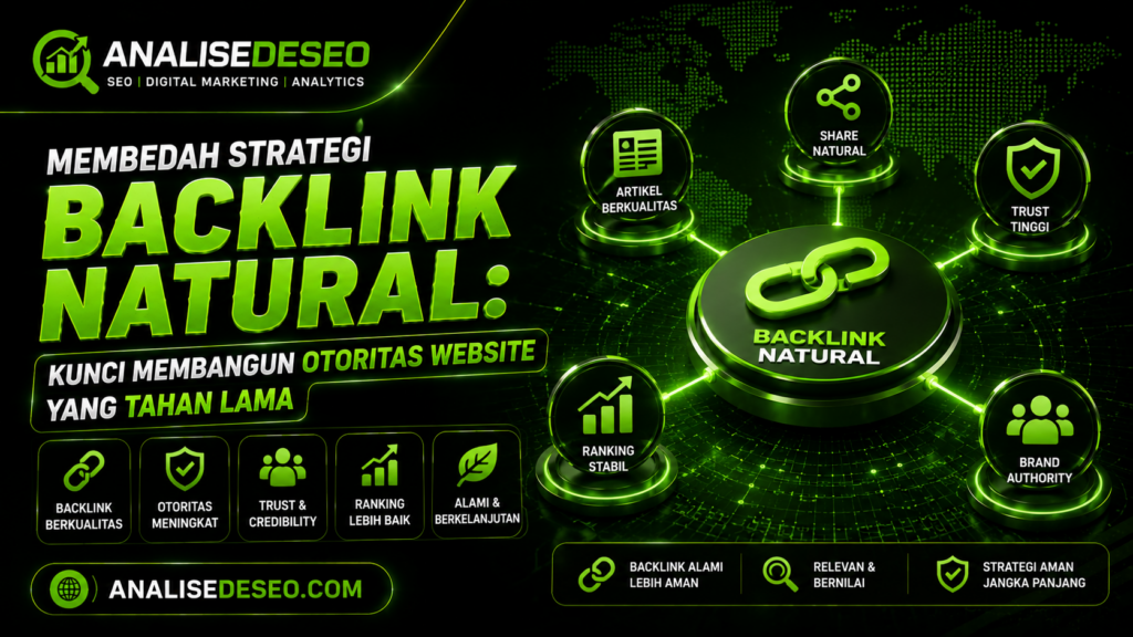Membedah Strategi Backlink Natural: Kunci Membangun Otoritas Website yang Tahan Lama