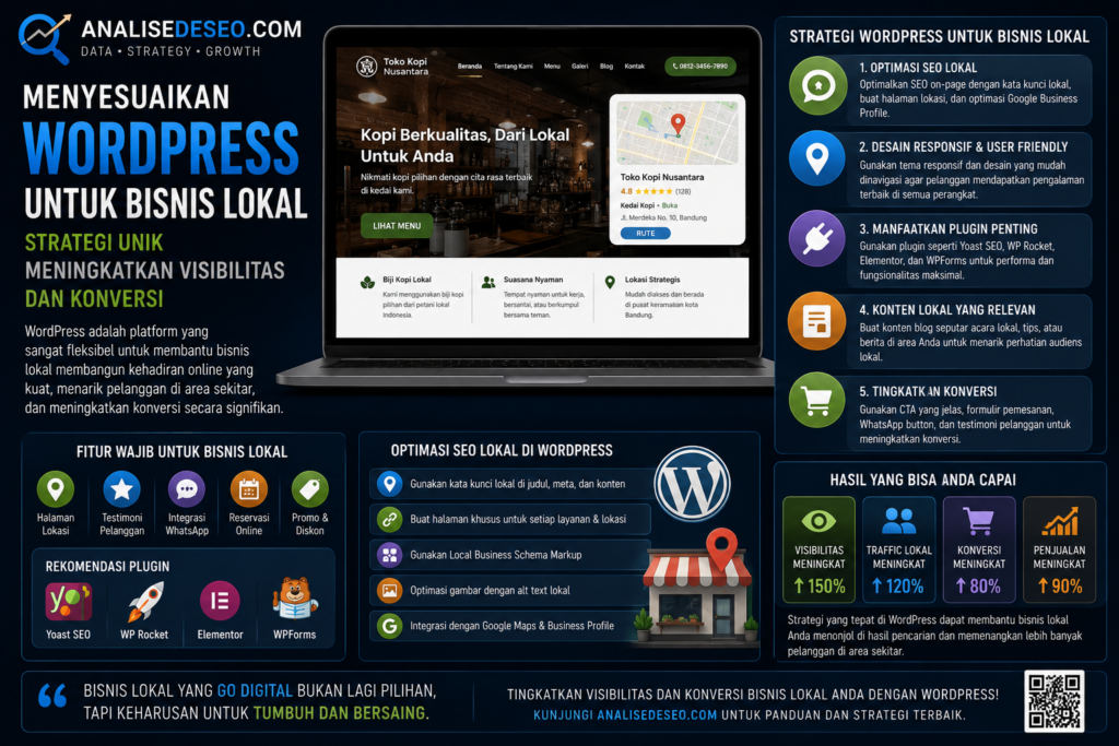 Menyesuaikan WordPress untuk Bisnis Lokal: Strategi Unik Meningkatkan Visibilitas dan Konversi