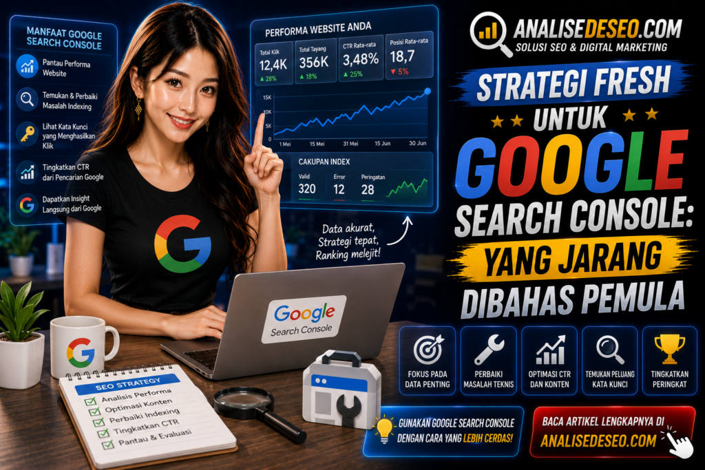 Strategi Fresh untuk Google Search Console: yang Jarang Dibahas Pemula